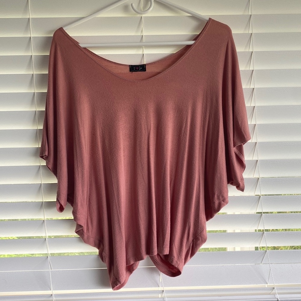 Pink flowy blouse